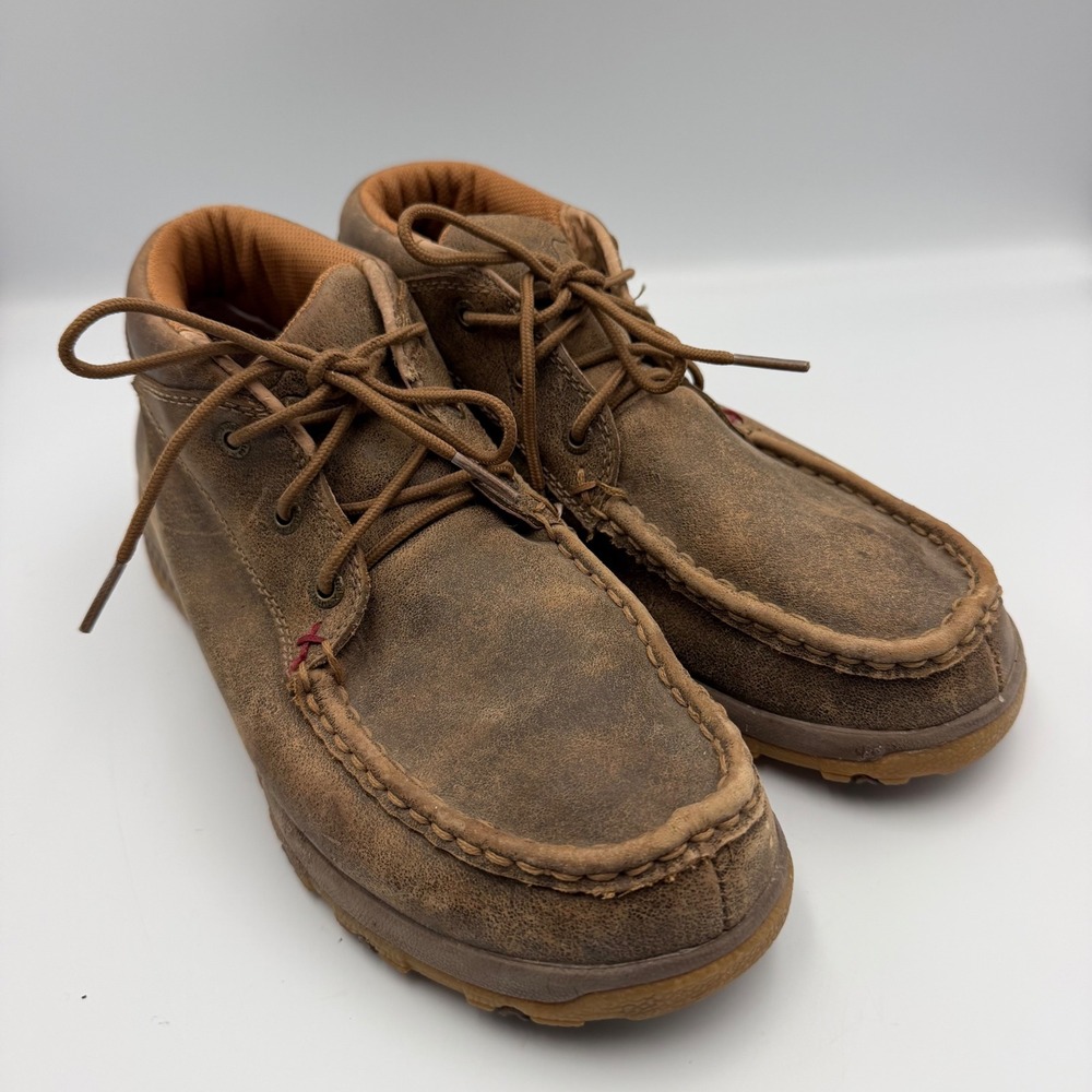 Twisted X Mens CellStretch Driving Moc Chukka Boots Brown WXC0001 8.5M